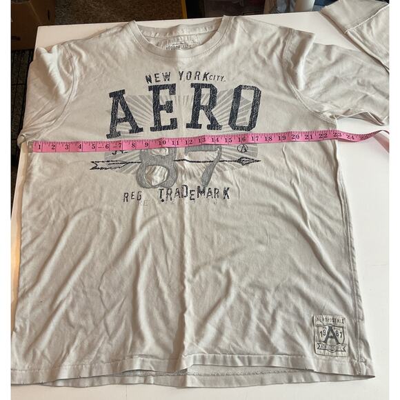 Aeropostale Shirt Mens XL Long Sleeve New York ‘87 Spell Out Graphic Crew - Picture 4 of 7